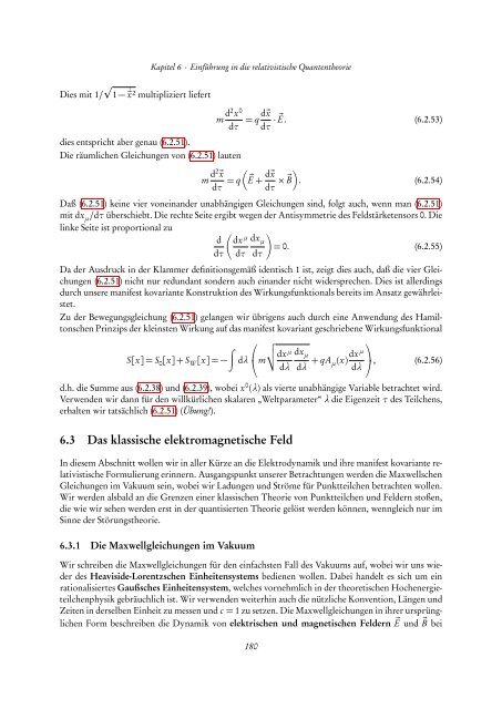 Quantentheorie II - FIAS