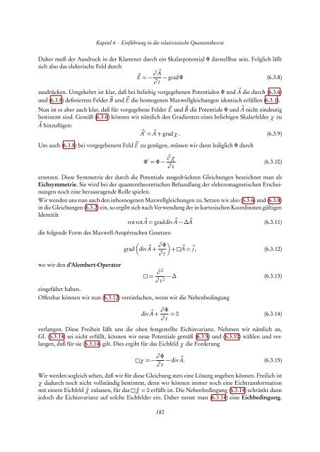 Quantentheorie II - FIAS