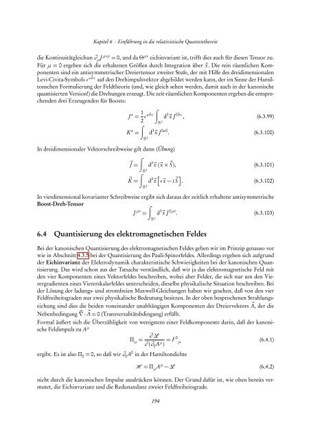 Quantentheorie II - FIAS