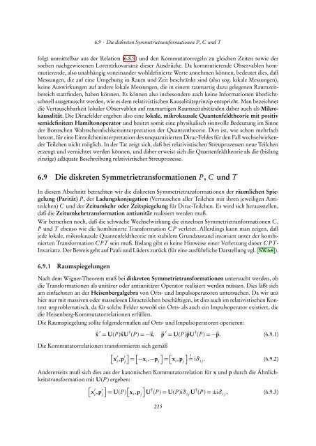 Quantentheorie II - FIAS