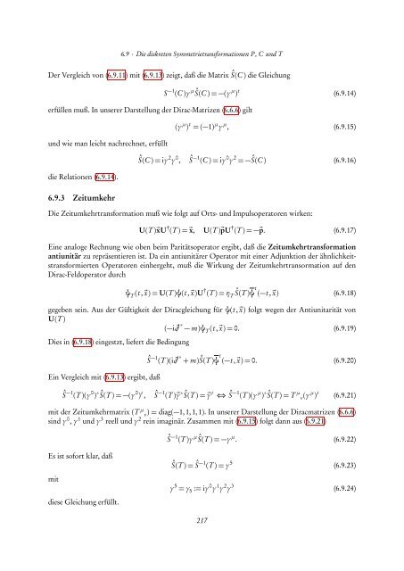 Quantentheorie II - FIAS