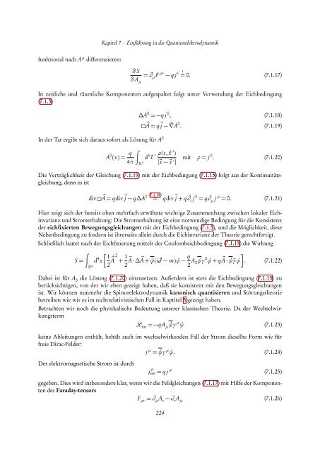 Quantentheorie II - FIAS