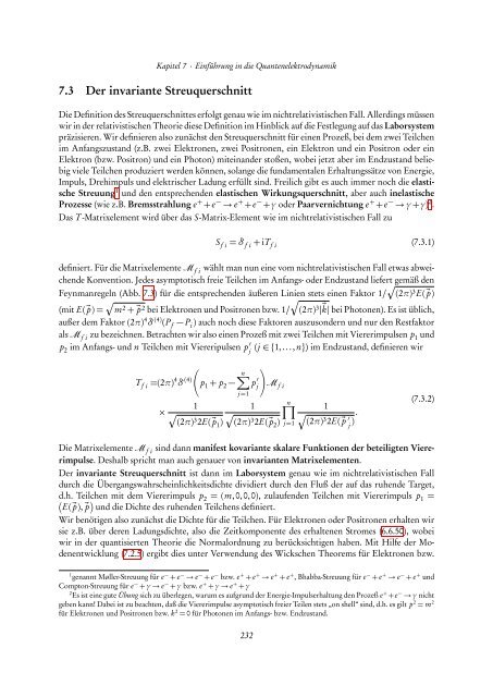 Quantentheorie II - FIAS