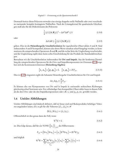 Quantentheorie II - FIAS