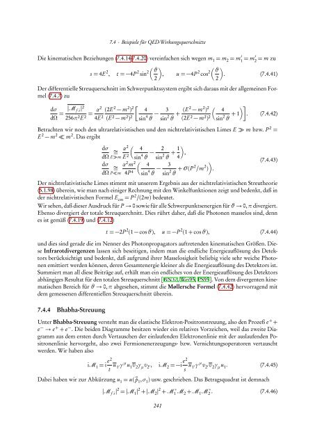 Quantentheorie II - FIAS