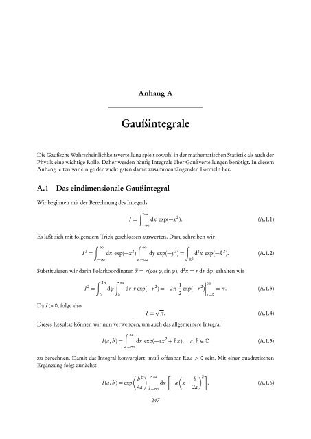 Quantentheorie II - FIAS