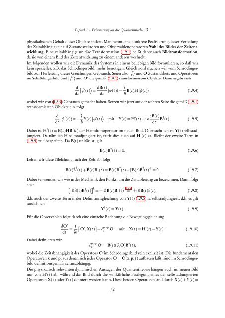 Quantentheorie II - FIAS