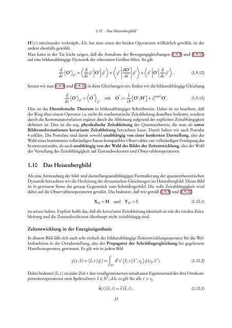 Quantentheorie II - FIAS