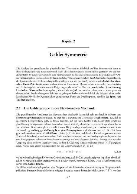 Quantentheorie II - FIAS