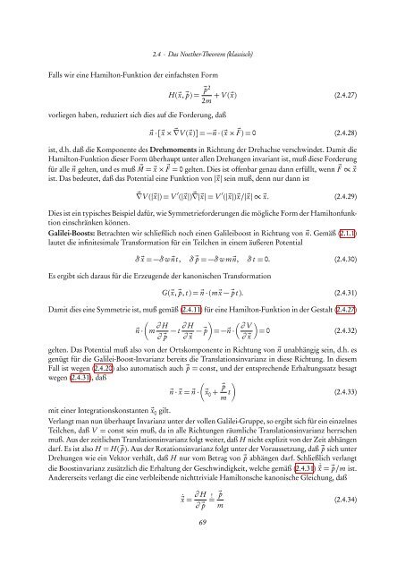 Quantentheorie II - FIAS