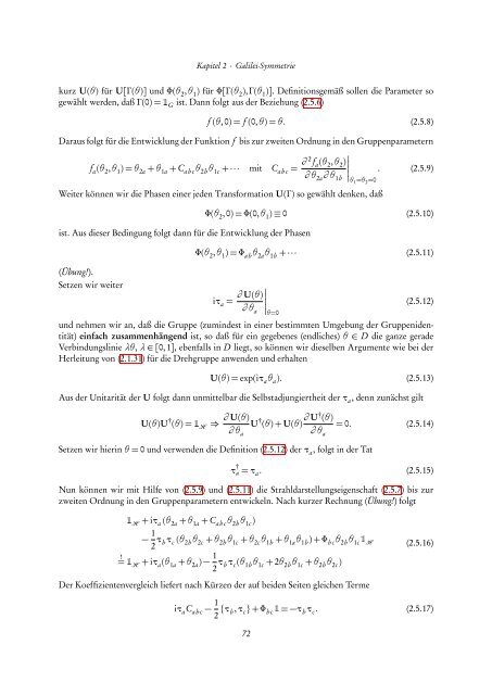 Quantentheorie II - FIAS