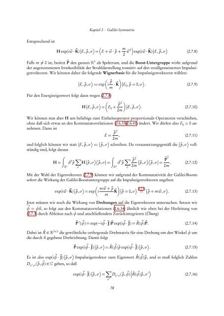 Quantentheorie II - FIAS