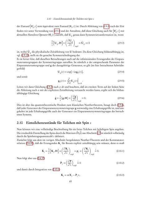 Quantentheorie II - FIAS