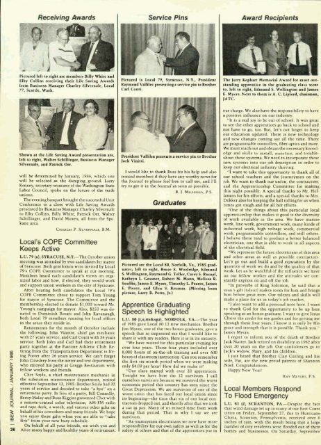 1986-01 January IBEW Journal.pdf - International Brotherhood Of ...