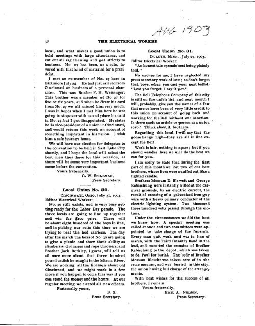 1903-08 August Electrical Worker.pdf - International Brotherhood of ...