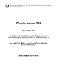 Pfingstexkursion 2008 Exkursionsbericht - Karlsruher Institut fuer ...