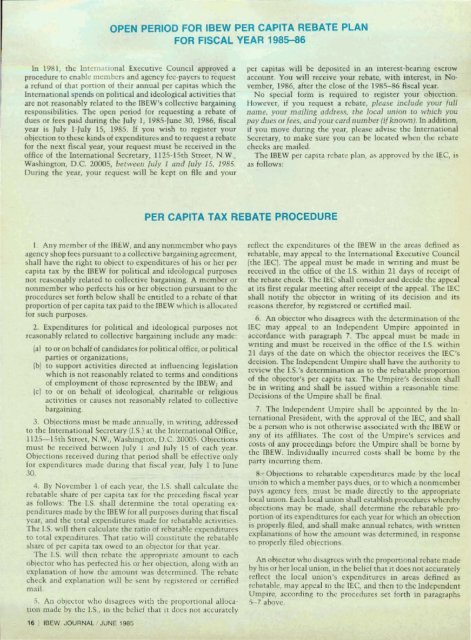 1985-06 June IBEW Journal.pdf - International Brotherhood of ...