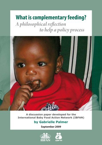 What is complementary feeding? A philosophical reflection to - IBFAN