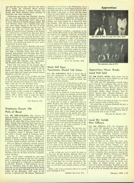 1978-02 February IBEW Journal.pdf - International Brotherhood of ...