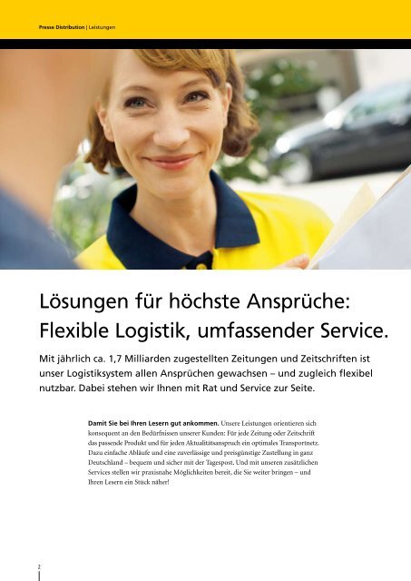 Presse Distribution: Damit Sie bei Ihren Lesern gut ... - Deutsche Post