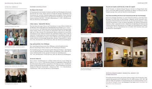 KHM Jahresbericht 2012 - Presse - Kunsthistorisches Museum Wien