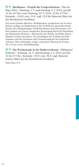 Kursheft F-S_2014_20.#21898.qxd - Hamburger Kunsthalle