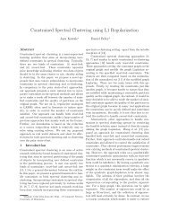 Constrained Spectral Clustering using L1 Regularization