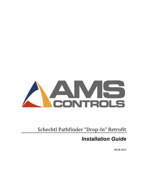 Schechtl Drop-In Installation Manual - AMS Controls