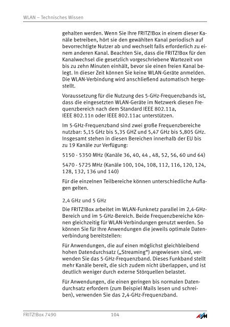 Handbuch FRITZ!Box 7490 [pdf] - AVM