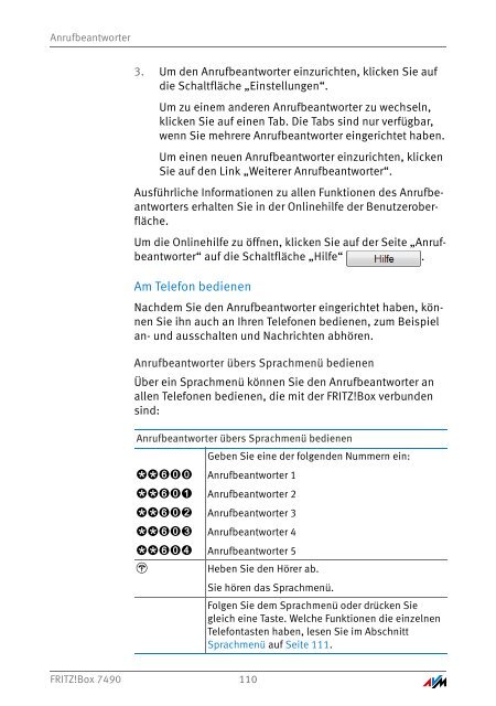 Handbuch FRITZ!Box 7490 [pdf] - AVM