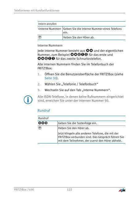 Handbuch FRITZ!Box 7490 [pdf] - AVM