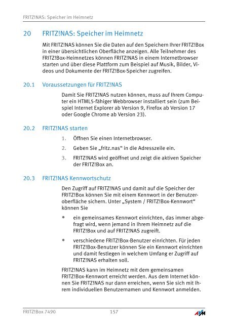 Handbuch FRITZ!Box 7490 [pdf] - AVM