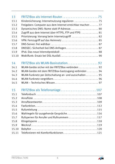 Handbuch FRITZ!Box 7490 [pdf] - AVM