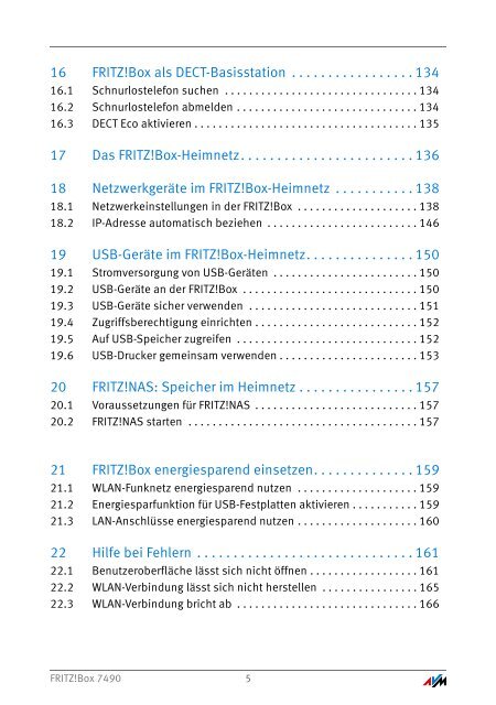 Handbuch FRITZ!Box 7490 [pdf] - AVM