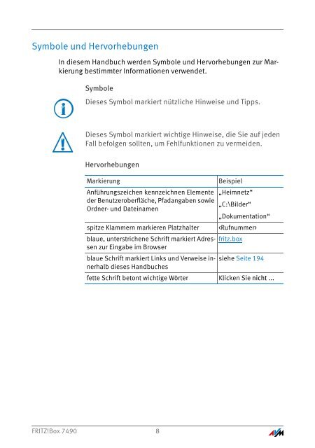 Handbuch FRITZ!Box 7490 [pdf] - AVM