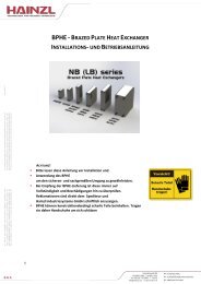 Manual - HAINZL Industriesysteme GmbH