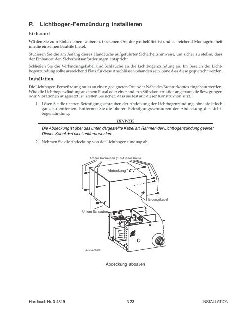 ANHANG 1 - Victor Technologies