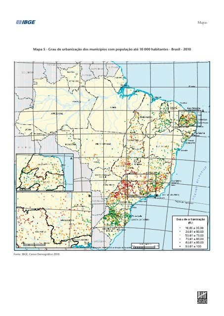 Sinopse do Censo DemogrÃ¡fico 2010 - IBGE