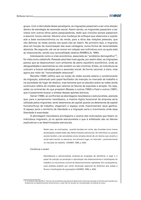 ReflexÃµes sobre os deslocamentos populacionais no Brasil - IBGE