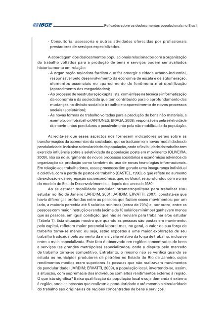 ReflexÃµes sobre os deslocamentos populacionais no Brasil - IBGE