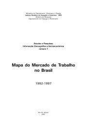 Mapa do Mercado de Trabalho no Brasil - IBGE