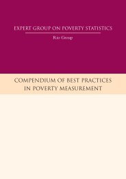 compendium of best practices in poverty measurement - IBGE