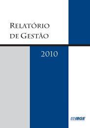 RelatÃ³rio de GestÃ£o 2010 - IBGE