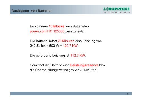 www.hoppecke.com - bei der IBH IT-Service GmbH