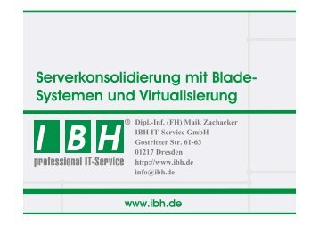 PDF [5,5 MB] - bei der IBH IT-Service GmbH