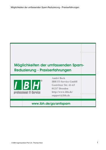 PDF [0,2 MB] - bei der IBH IT-Service GmbH