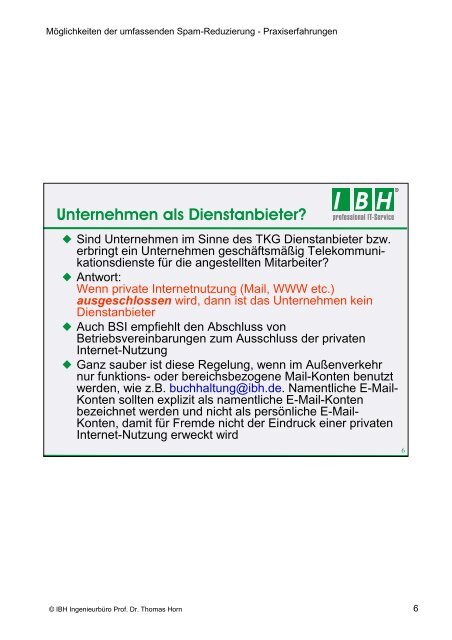 PDF [0,2 MB] - bei der IBH IT-Service GmbH