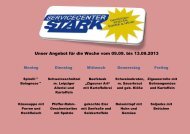 Unser Angebot für die Woche vom 09.09. bis 13.09.2013