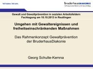 Das Rahmenkonzept GewaltprÃ¤vention der BruderhausDiakonie