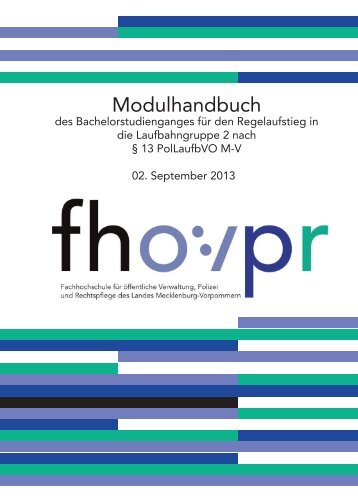 Modulhandbuch - Fh-guestrow.de
